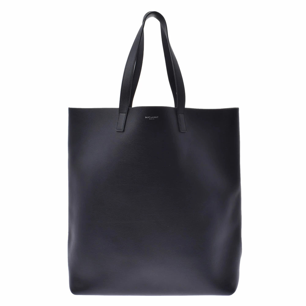 Saint Laurent Black Calfskin Tote Bag